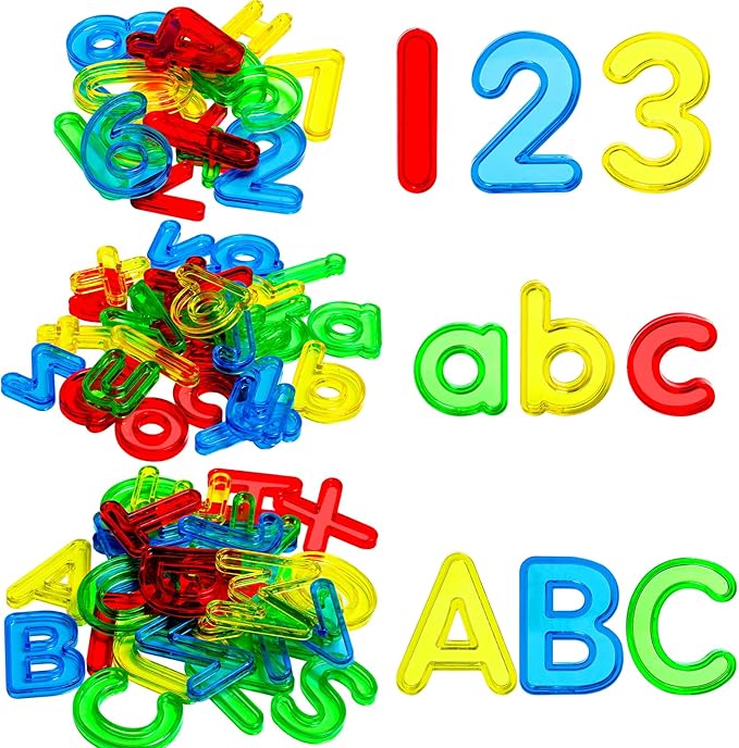 67 Pcs Plastic Practice Set Transparent Letters